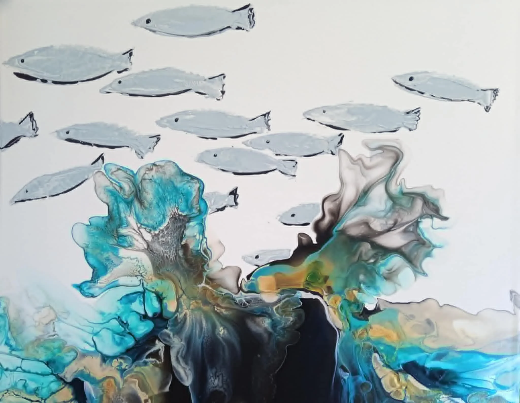 Banc de poisson LIVANO XIV 40x50