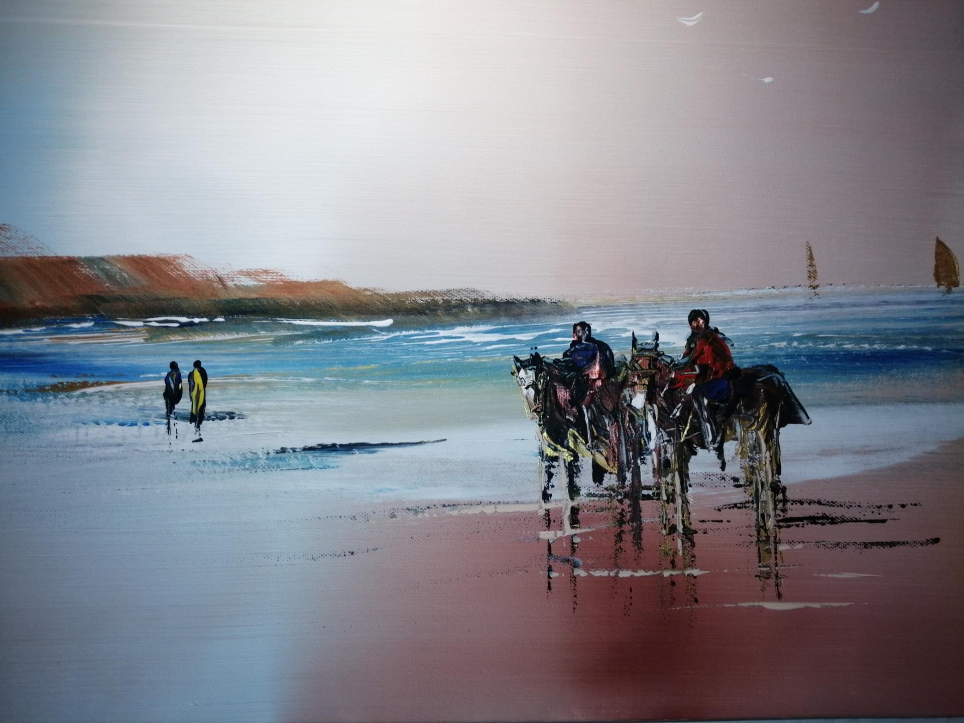 chevaux sur la plage 