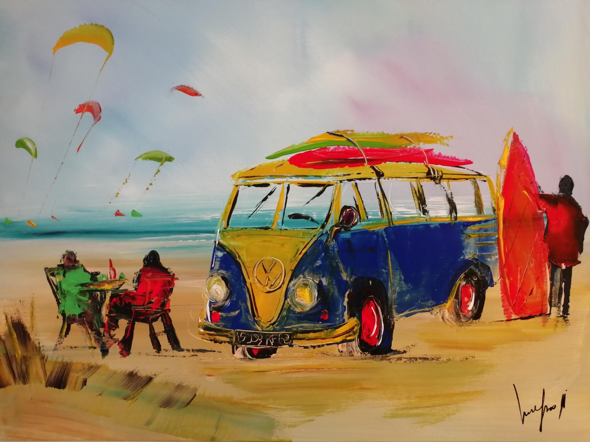 le combi VW sur la plage