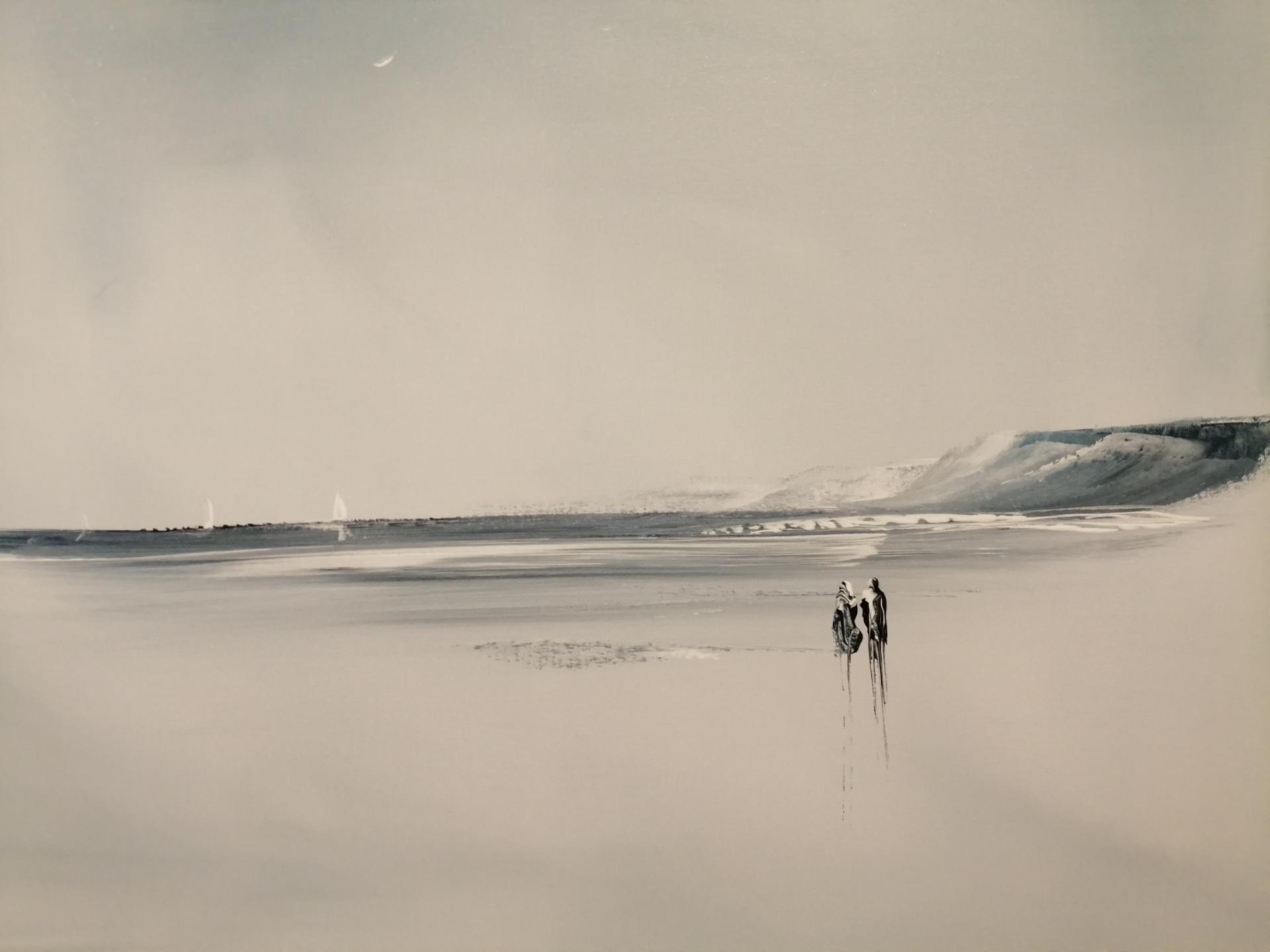 le couple sur la plage de wimereux