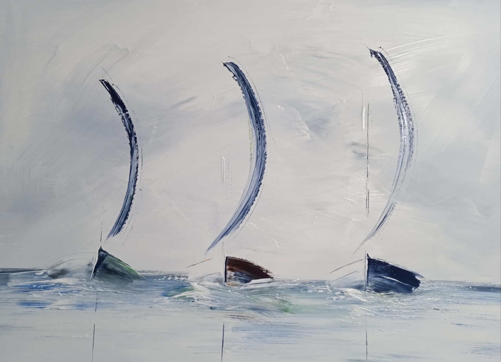 Les 3 voiliers 55x75