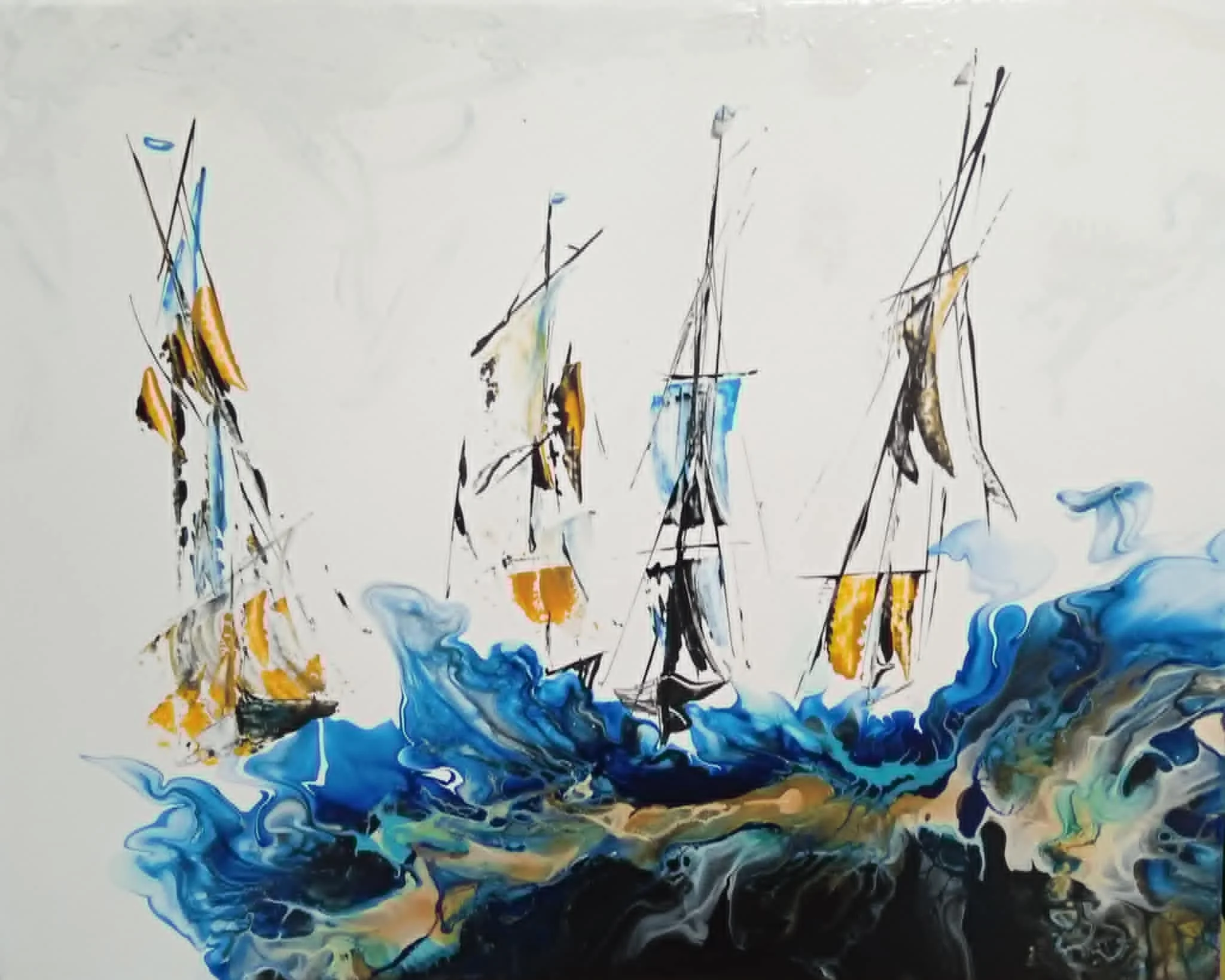 LIVANO XIV VOILIERS EN MER 