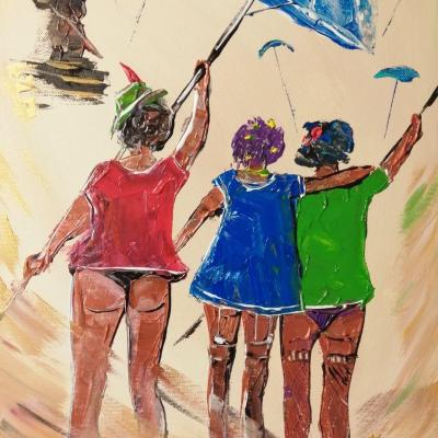 Toile carnaval 40cm x 50 cm 026